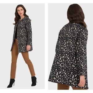 Joseph Ribkoff Animal Print Beige Black Jacket Sz8